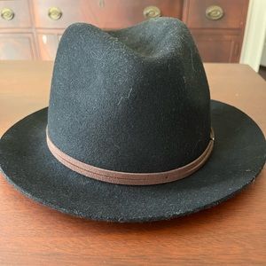 NWT Ladies Black Wool Kooringal Mid Brim Fedora Hat